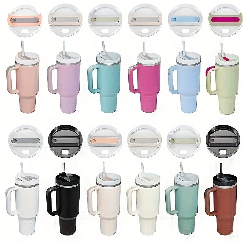 40oz Insulated Tumbler With Handle And Straw Cover Stainless Steel Cup