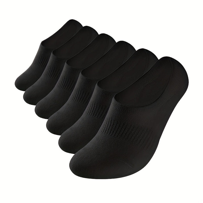 6 Pairs Non-Slip No Show Socks for Men and Women