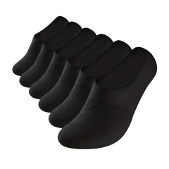 6 Pairs Non-Slip No Show Socks for Men and Women