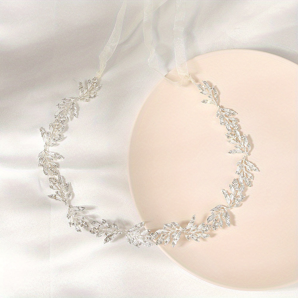 Golden Leaves Vine Bridal Sash Wedding Dress Belt
