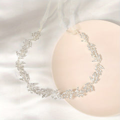 Golden Leaves Vine Bridal Sash Wedding Dress Belt