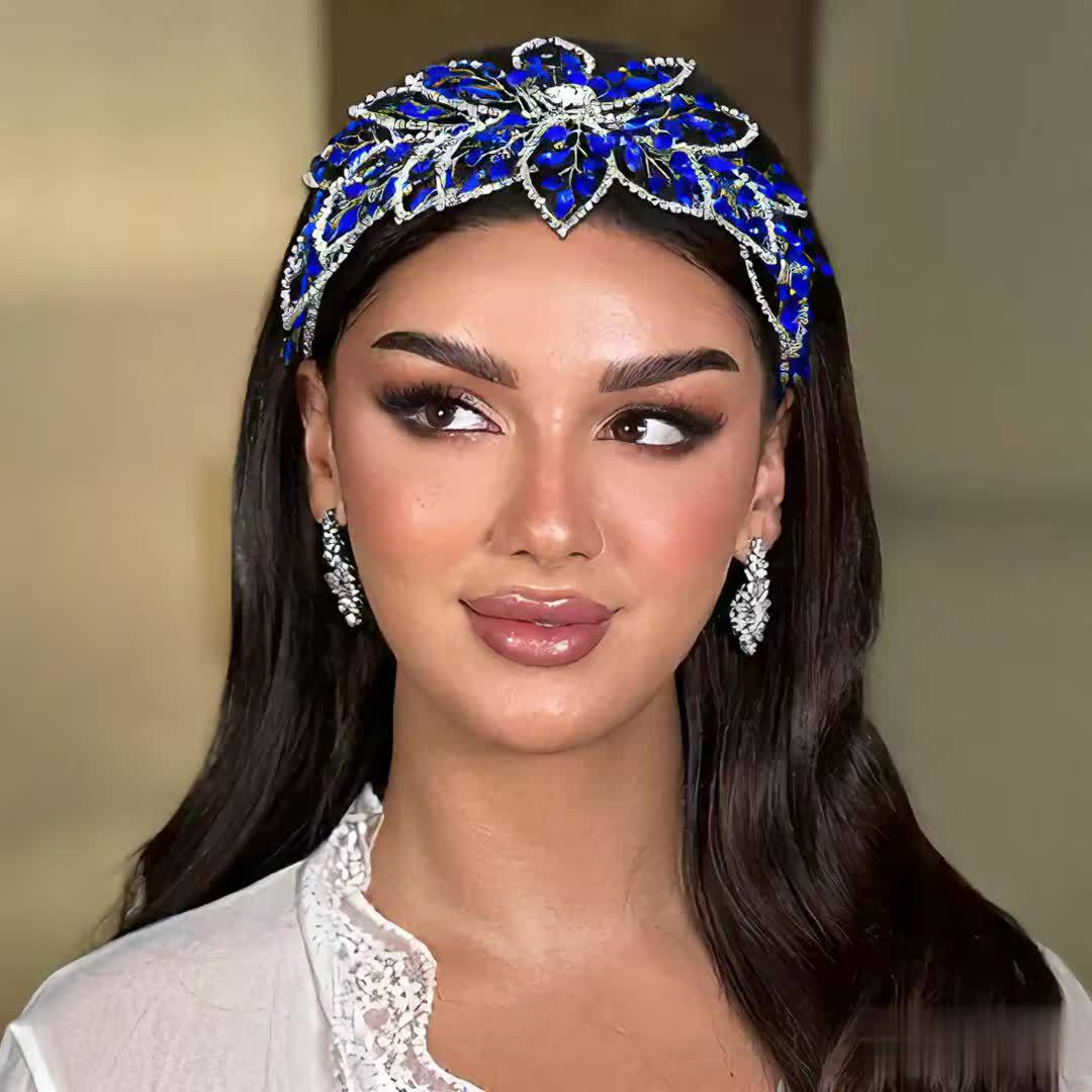 Rhinestone Headband Sparkling Accents for Weddings Proms & Special Occasions