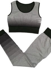 Gradient Sports Bra & High Waist Yoga Leggings Set