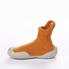 Baby Boy's High Top Knit Shoes Slip On Sock Shoes
