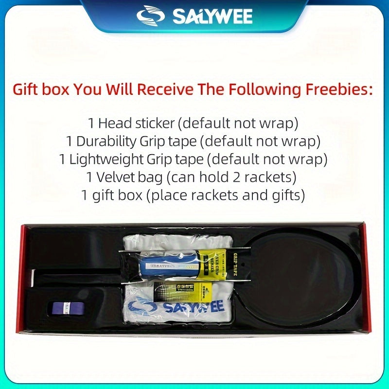 SALYWEE Professional Badminton Racket - Carbon Racket For Competition & Training