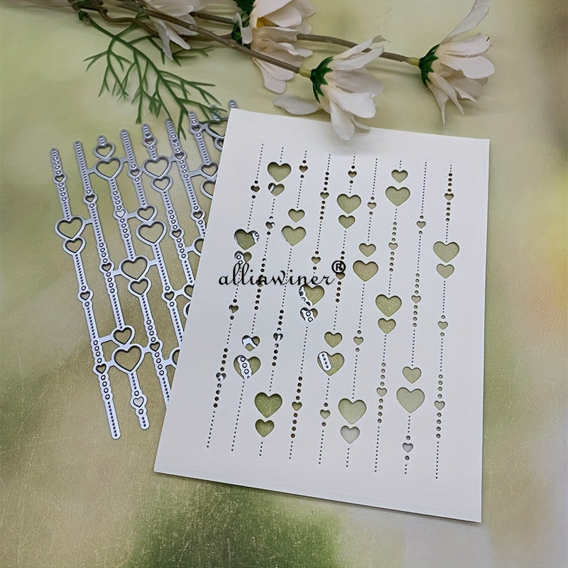 Love Tassel Background Decoration Metal Cutting Die