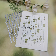 Love Tassel Background Decoration Metal Cutting Die