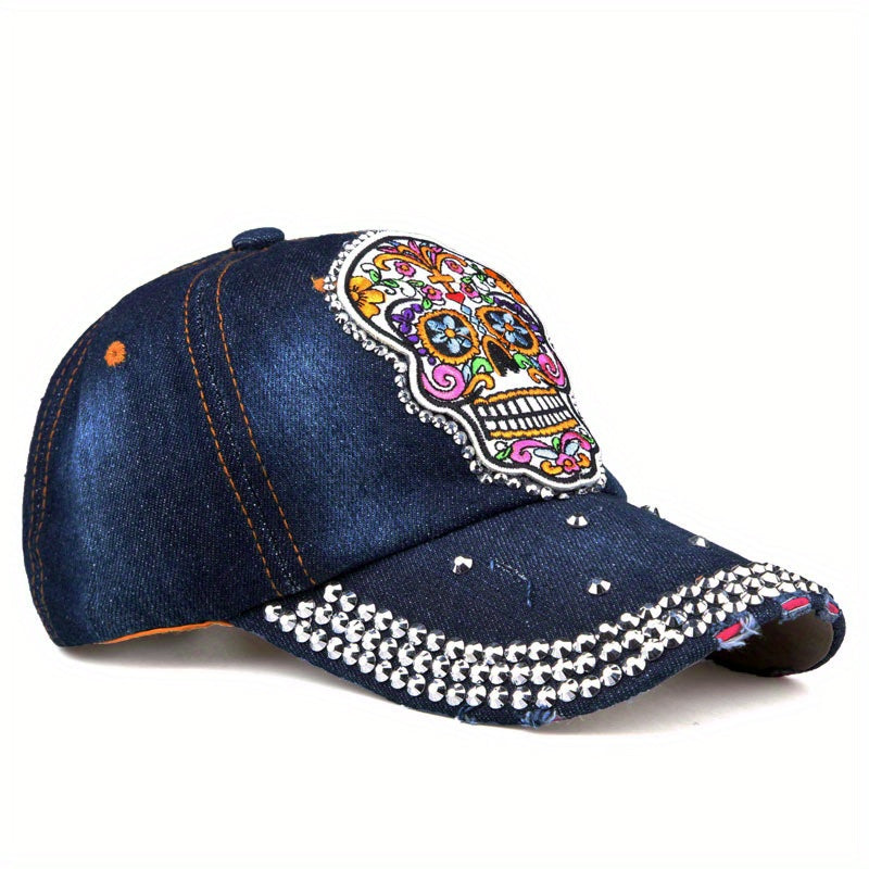 Skull Couple Baseball Cap Cartoon Patch Dad Hat Y2K Hip Hop Sun Hats