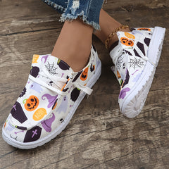 Halloween Pumpkin Ghost Lightweight Boat Shoes