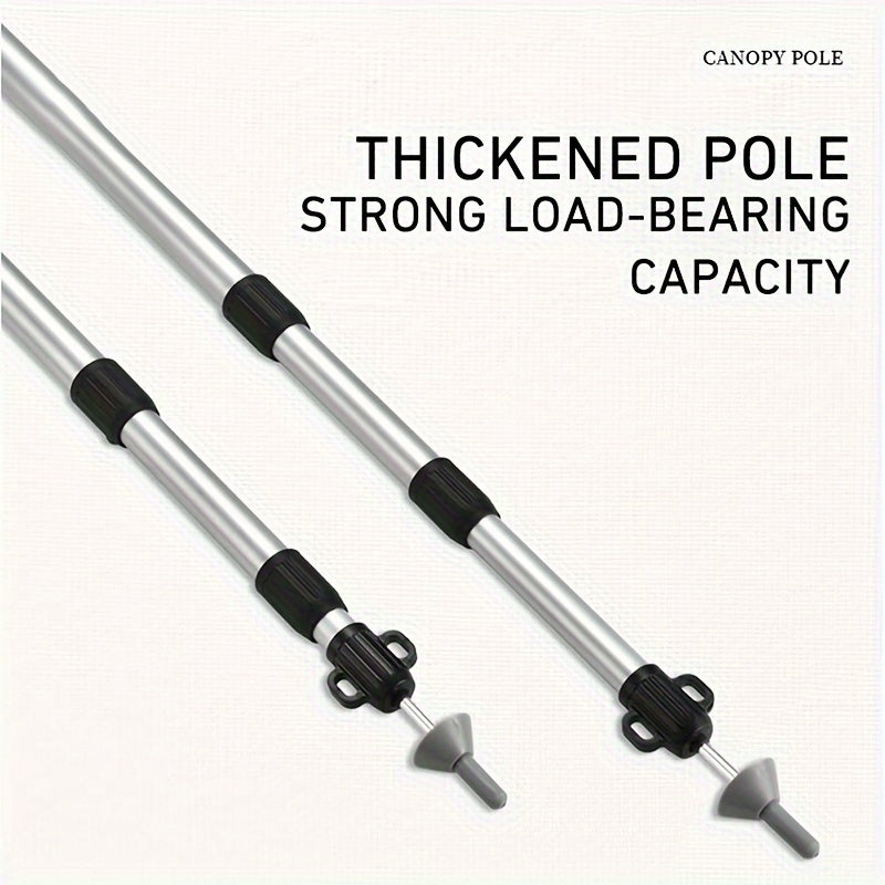 WESTTUNE 2PCS Camping Canopy Pole Aluminum Alloy Telescopic Tent Support