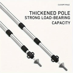 WESTTUNE 2PCS Camping Canopy Pole Aluminum Alloy Telescopic Tent Support