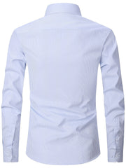 Men's Striped Regular Fit Button Up Shirt