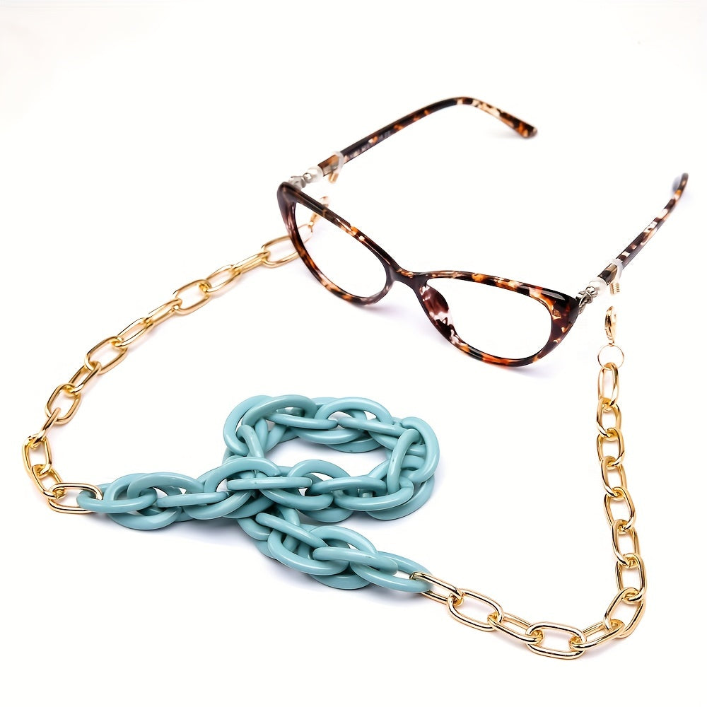 Acrylic Eyeglasses Lanyard Strap Anti Slip Glasses Chain Face Covering Retainer