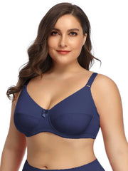 Sexy Bra Women's Full Cover Non Padded Underwire Bow Bra