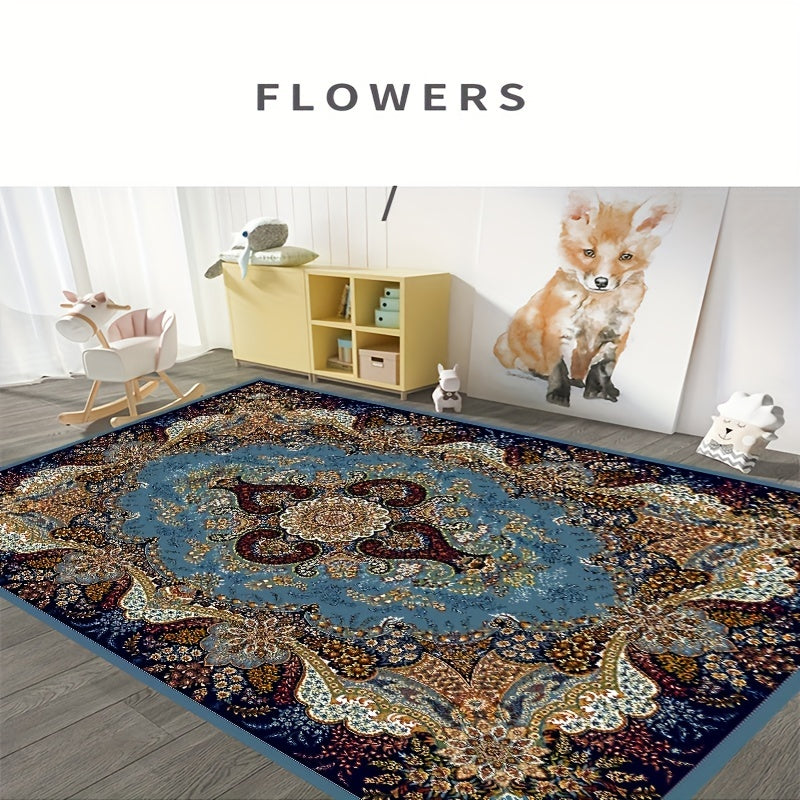 Boho Anti Fatigue Kitchen Rugs Vintage Absorbent Non Slip Rugs