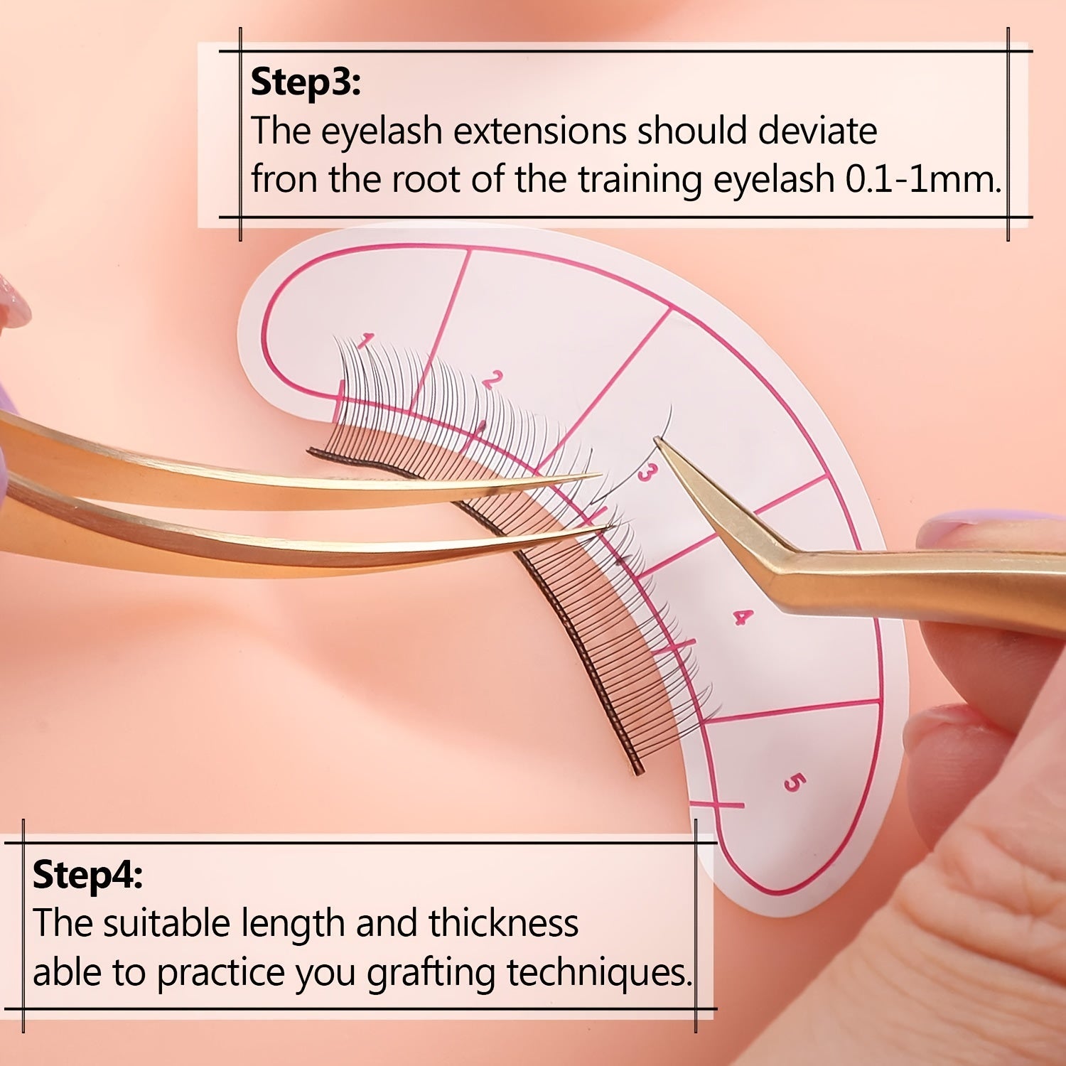 10 Sheets Eyelash Extension Paper Patches 3D Under Eye Pads