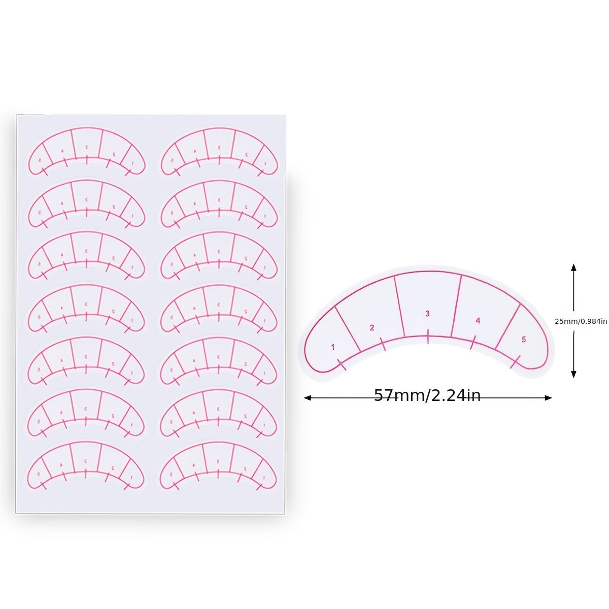 10 Sheets Eyelash Extension Paper Patches 3D Under Eye Pads