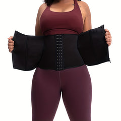 2pcs Waist Trainer Tummy Wraps Tummy Control Zipper Slimmer Belly Belt