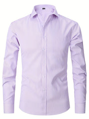 Men's Formal Button Up Shirt for Business Occasion