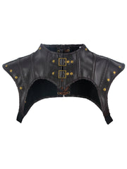 Punk Gothic Cosplay Shawl High Neck Drawstring Back Retro Shawl
