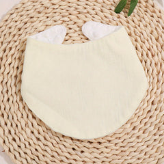5pcs Baby Bibs Infant Fabric Bibs Triangle Scarf Feeding Burp Cloth