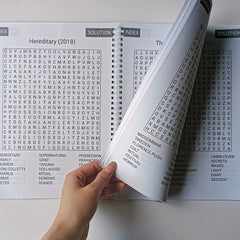 Horror Movies Word Puzzles Educational Activity Notebook