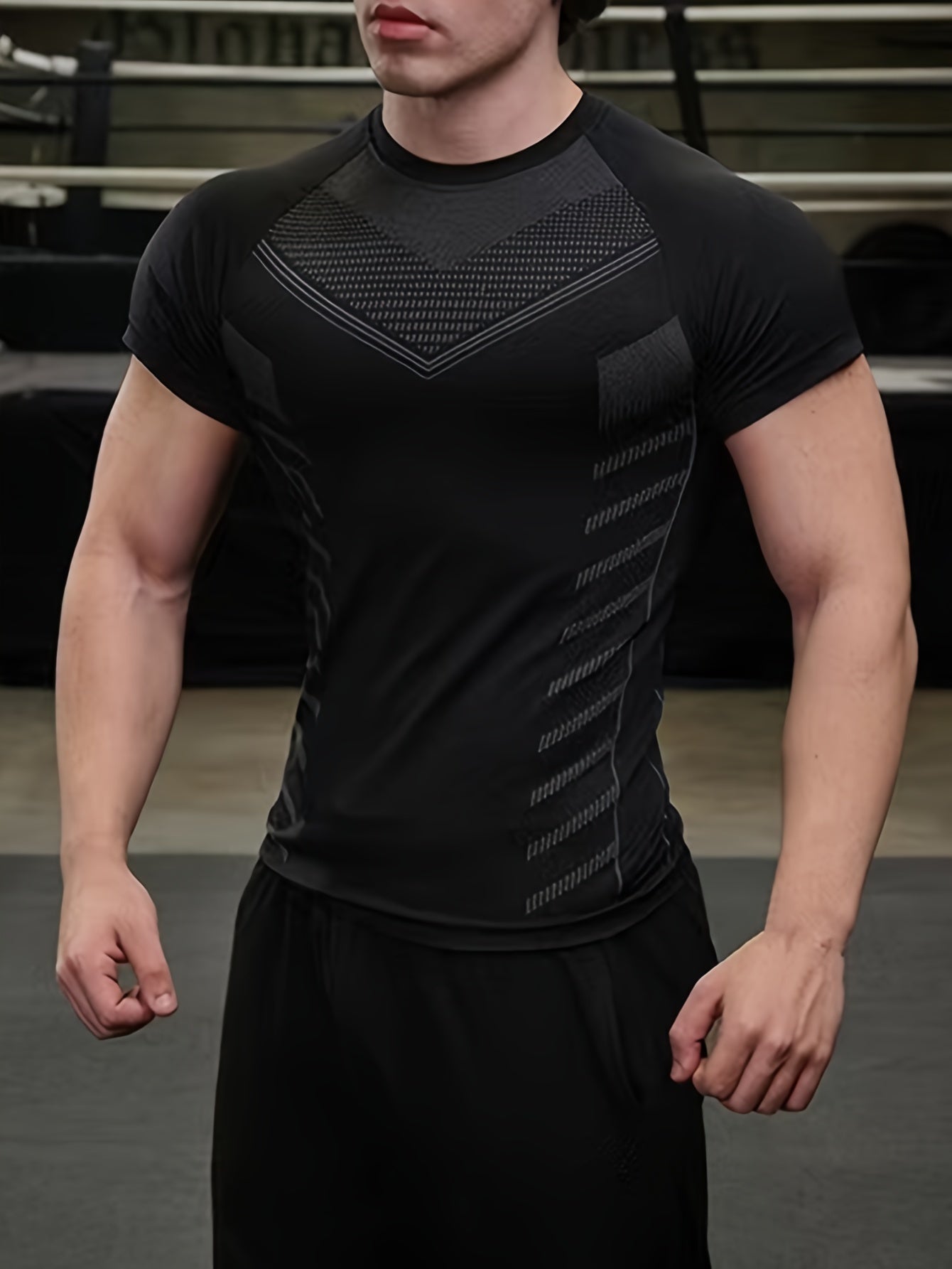 Men's Fitness Compression Shirt Short Sleeve Athletic Baselayer Undershirt