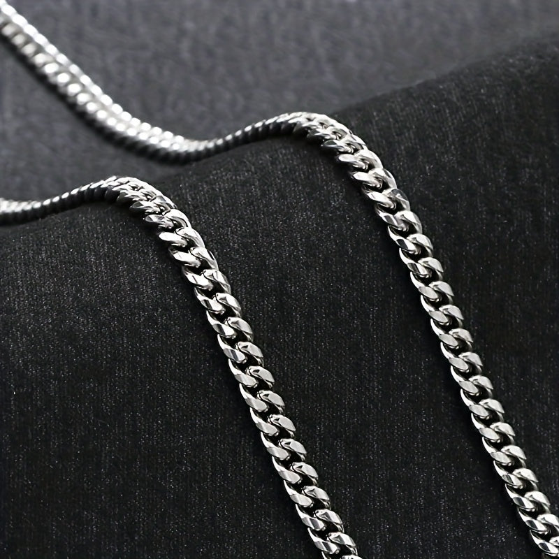 Hip Hop Street Style Chain Stainless Steel Necklace Boys Gift