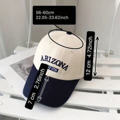 Unisex Sunshade Breathable Baseball Cap Adjustable Letter Embroidery