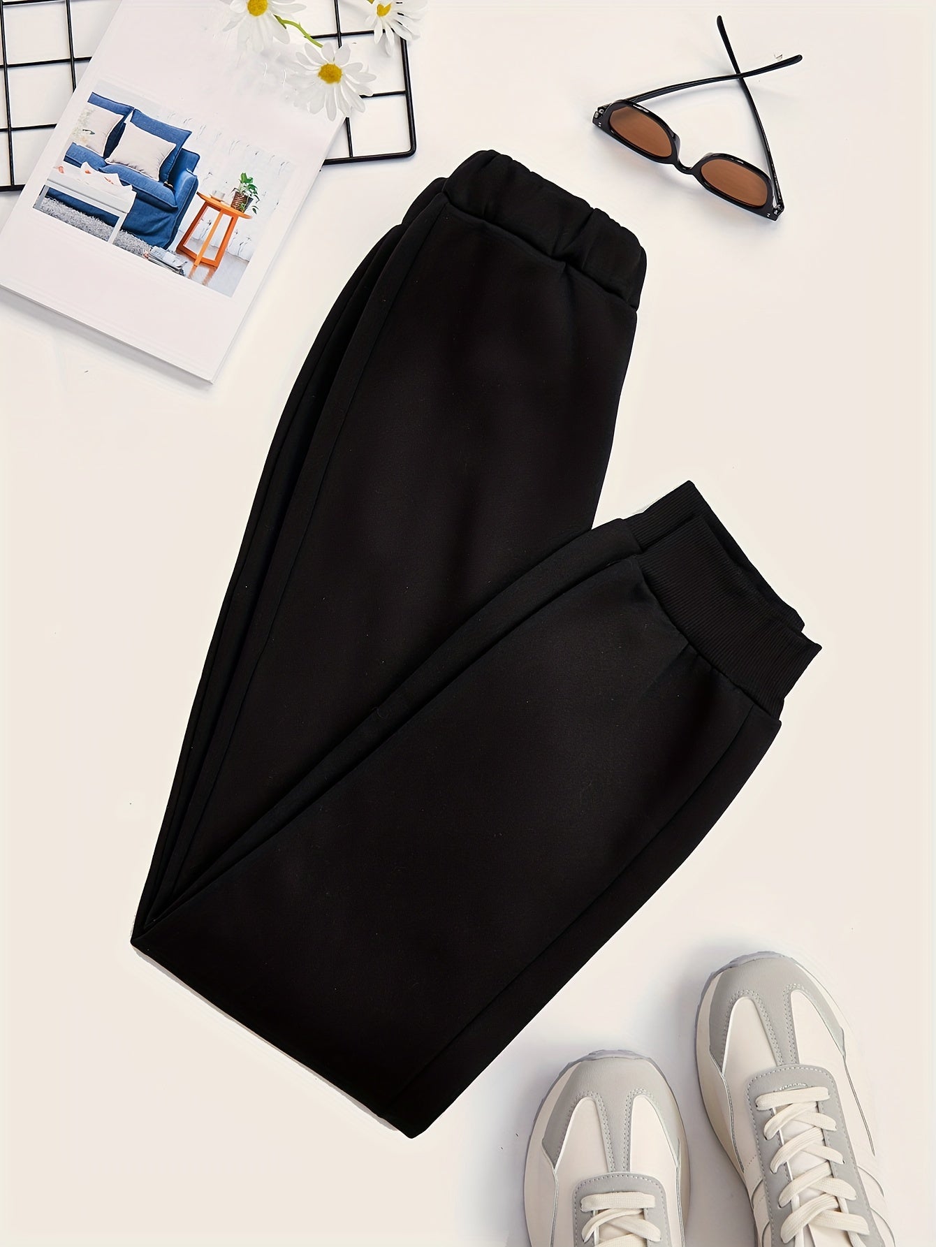 Women's Sports Casual Sweatpants Solid Running Casual Pants