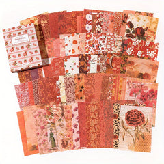 100sheets Lightweight Paper Retro Material Paper Book Book Of Plants Series