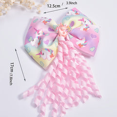 Adorable Unicorn Bow Tie & Ribbon Set for Girls