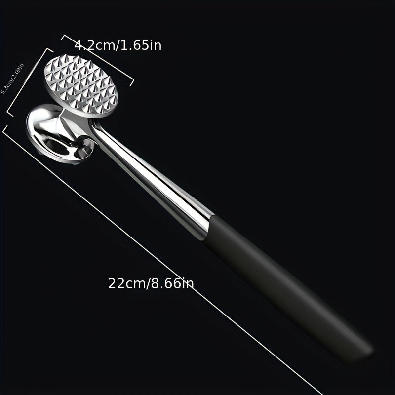 Stainless Steel Meat Tenderizer Hammer Double-sided Mallet