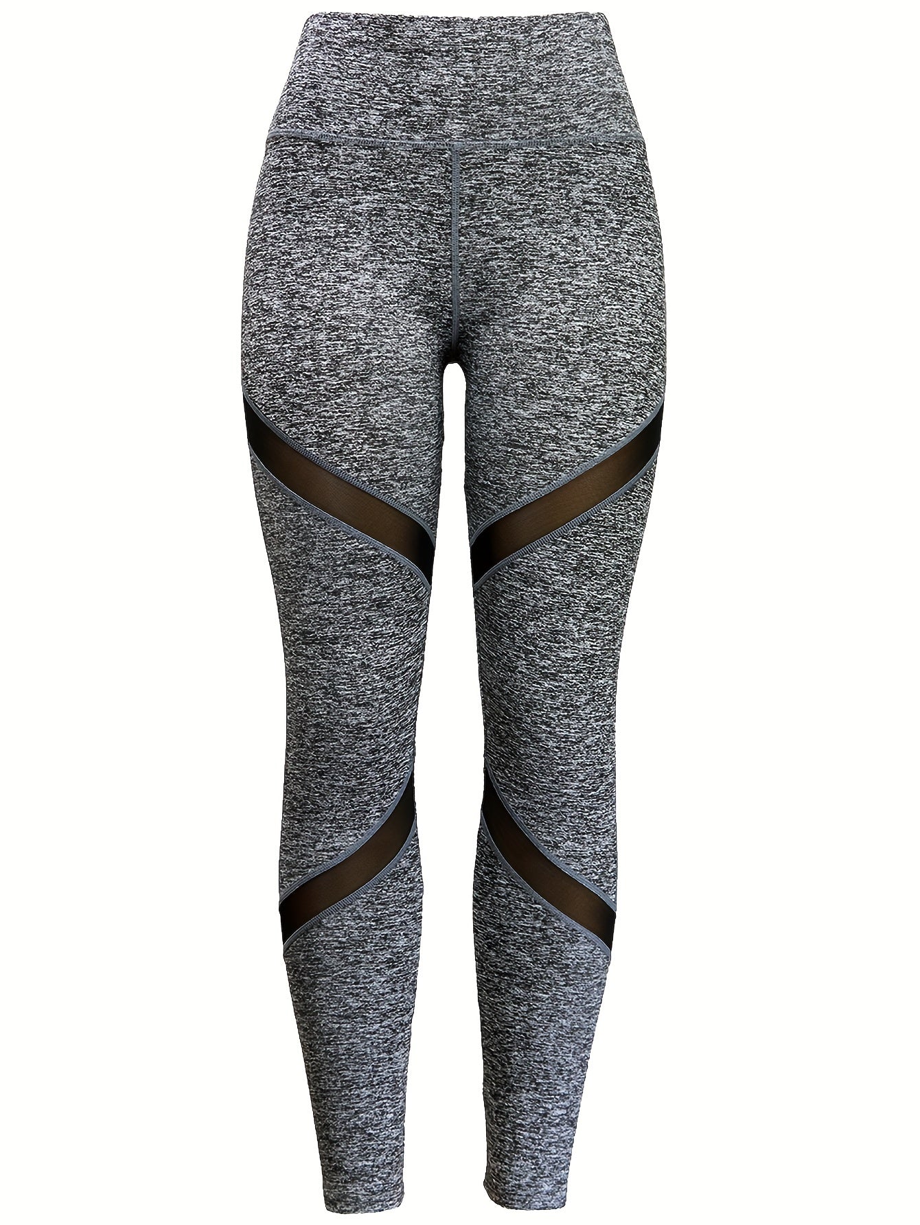 Women's Mesh Patchwork Yoga Leggings Butt Lifting High Stretch Pants