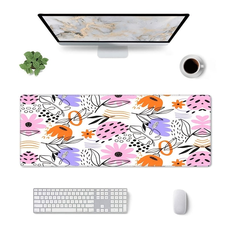 Large Gaming Mouse Pad 80x29cm Non-Slip Waterproof Keyboard Mouse Mat