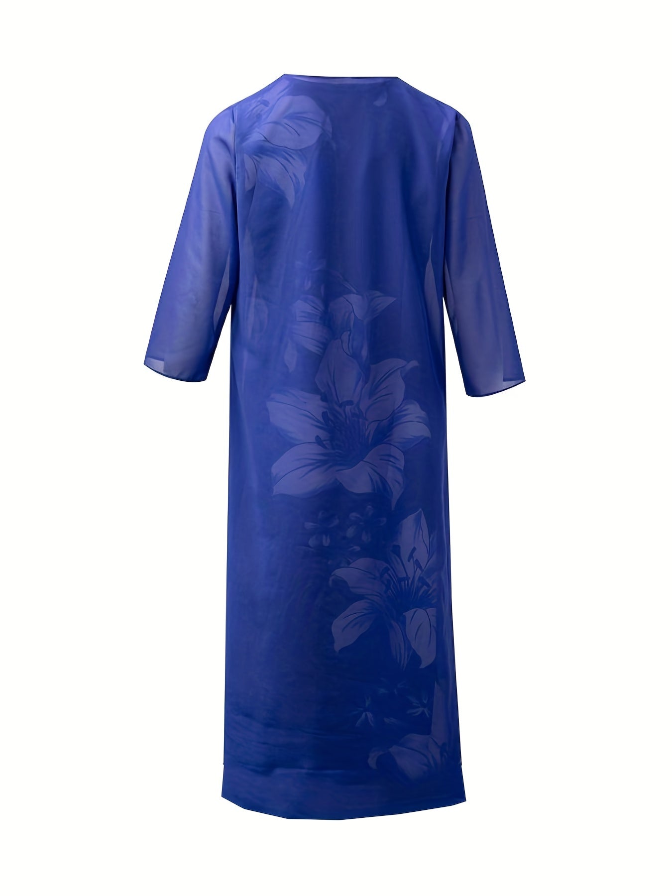 Women's Plus Marble Print Tank Dress & Sleeve Cover Up Set