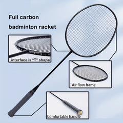 2pcs Carbon Badminton Racket Set Lightweight & Sturdy