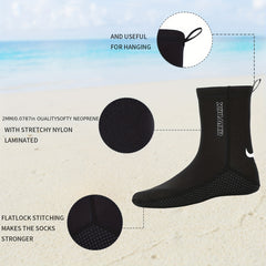 Neoprene Diving Socks - Unisex Water Sports Gear