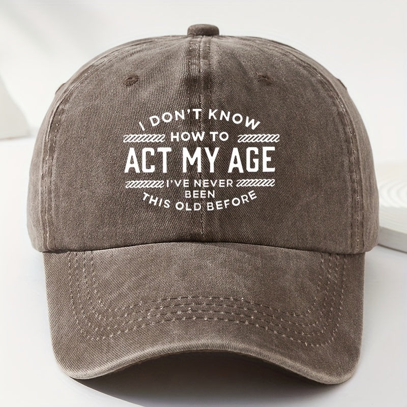 Summer Washed Printed Sunshade Baseball Cap Casual Breathable Peaked Hat