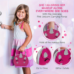 Children's Girl Makeup Toy with Durable Zipper - Princess Role Play Set
