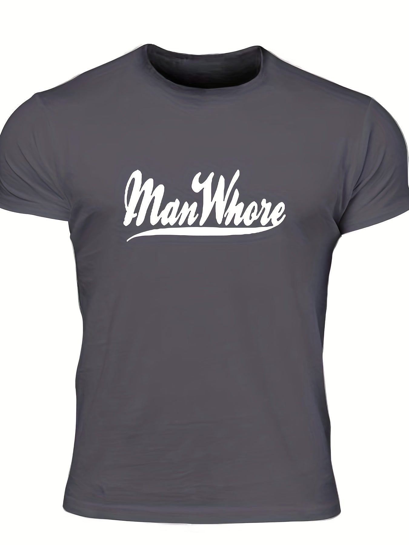 Men's Stylish Letter Print T shirt Casual Tee