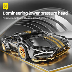 Golden Bull Sports Car Building Brick Model Toy for Adult Boy