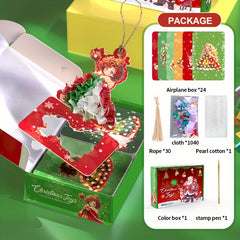 24pcs Christmas Theme Ornaments Dressing Stickers Gift