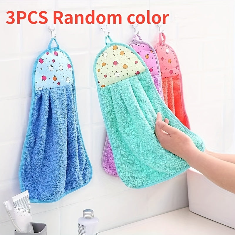3/5pcs Cartoon Thickened Water Absorbent Plush Towel