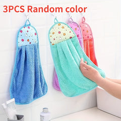 3/5pcs Cartoon Thickened Water Absorbent Plush Towel