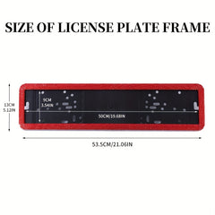 European Standard Plate Frame Stainless Steel Glass Rhinestones Point Drill
