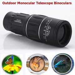 Compact 16x52 HD Monocular Telescope for Camping and Bird Watching