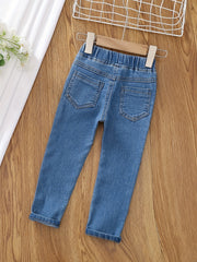 Toddler Girls Skinny Jeans High Waisted Stretch Denim Pants