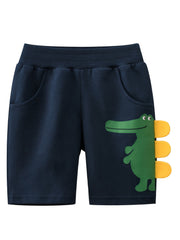 Boys Dinosaur Print Casual Loose Pockets Shorts Kids Summer Clothes