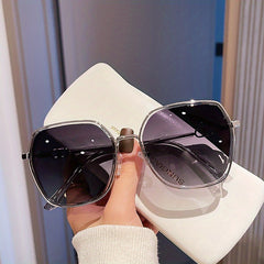 Large Polygon Sunglasses Glitter Summer UV400 Sun Shades Driving Beach